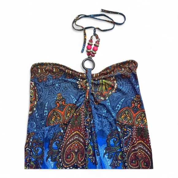 Maje Vintage Multicolor Bohemian Silky Dress - Picture 8 of 12